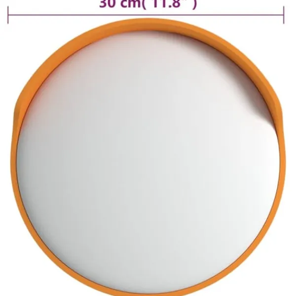 Best Konvex trafikspegel utomhusbruk orange Ø30 cm polykarbonat - Trafikspegel - Trafikspeglar - Home & Living Säkerhetsspeglar