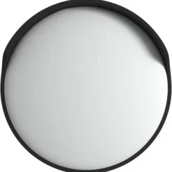 Outlet Konvex trafikspegel utomhusbruk svart Ø45 cm polykarbonat - Trafikspegel - Trafikspeglar - Home & Living Säkerhetsspeglar