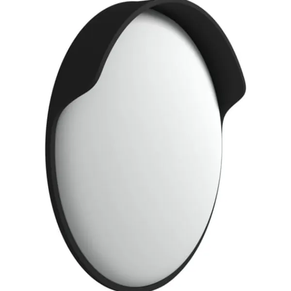 Outlet Konvex trafikspegel utomhusbruk svart Ø45 cm polykarbonat - Trafikspegel - Trafikspeglar - Home & Living Säkerhetsspeglar