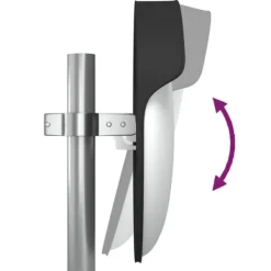 Outlet Konvex trafikspegel utomhusbruk svart Ø45 cm polykarbonat - Trafikspegel - Trafikspeglar - Home & Living Säkerhetsspeglar