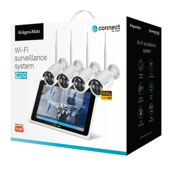 Kruger & Matz Connect C210 Tuya WiFi-övervakningssats
