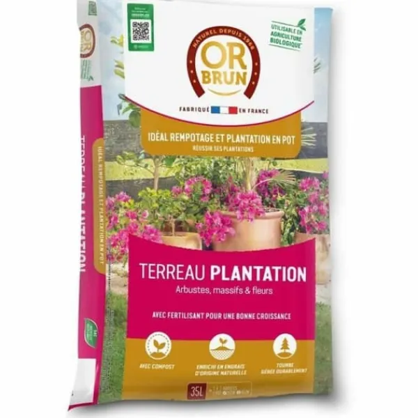 Sale Krukkompost OR BRUN OBRTPLAN35N 35 L Jord & Sand