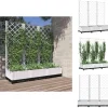Krukor & odlingslådor - Living Odlingslåda med spaljé vit 120x40x121,5 cm PP