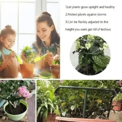Sale Krukstöd - Stöd för Växter & Blommor - 4 delar set - 24 cm Krukor & Växtbehållare