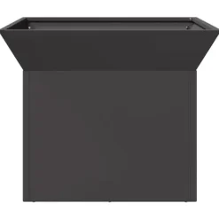 Kubisk eldstad i stål för utomhusbruk | Färg: Svart | Storlek: 50x50x40 cm