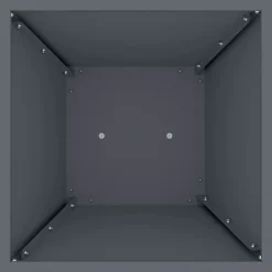 Kubiskt växtställ i antracit - Modern växtdisplay för inomhus & utomhus | Färg: Antracit | Storlek: 35x35x73 cm