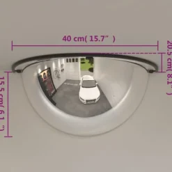 Kupoltrafikspeglar 2 st Ø40 cm 180° - Säkerhetsspeglar | Färg: Akryl | Storlek: Ø40 cm