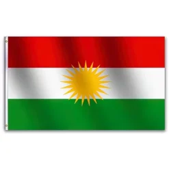 Hot Kurdistan Flagga - 150 x 90 cm Flaggor & Vindstrutar