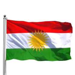 Hot Kurdistan Flagga - 150 x 90 cm Flaggor & Vindstrutar