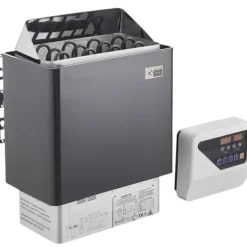 6KW Elektrisk Bastuvärmare, Spis med Digital Kontroller, för 5-9 m³ Hem Spa