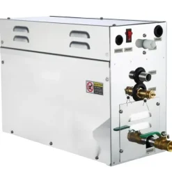 Outlet 9KW ånggenerator för SPA-rum, digital display, 35℃-55℃, bastu, hem & kommersiell ånggeneratorsats. Bastu