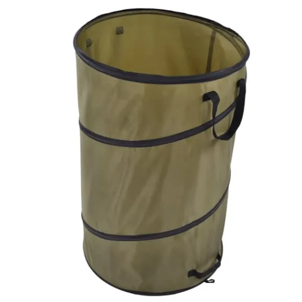 113L hopfällbar papperskorg 30 gallon återvinning stor lövsoppåse med handtag för trädgårdscamping