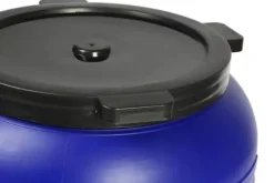 Clearance 100L RUND PLASTTUNA MED KRAN - SU-B-100L+KR Regntunnor