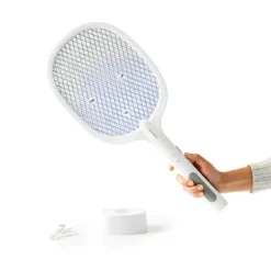 Laddad 2 i 1 Anti-insekt racket med UV-ljus Elecfly InnovaGoods LASER SKADDJUR FÖR TRÄDGÅRDEN Flugsmällor