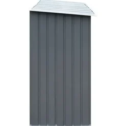 vidaXL Lagermetod för trä - - 330x84x152 cm - Galvaniserat stål - Grå - Traditionellt tak