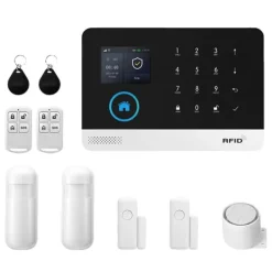 Outlet Larm säkerhetssystem, smart hem integration, fjärrövervakning,4G WiFi Kit B, EU-kontakt Hemlarmsystem