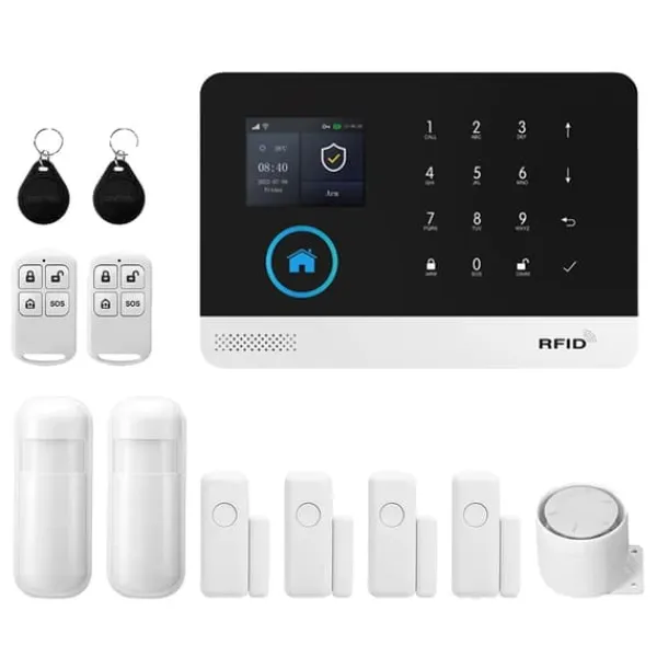 Hot Larm Säkerhetssystem, Trådlös Anslutning, Smart Hem Kompatibilitet, 2G GSM Kit C, EU Kontakt Hemlarmsystem