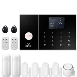 Clearance Larm säkerhetssystem, trådlös anslutning, smart hem kompatibilitet,EU-plugg, 4G-C Hemlarmsystem