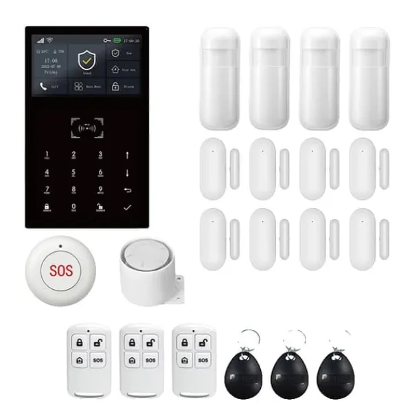 New Larm System, Trådlös Anslutning, Smart Hem Kompatibilitet,2G GSM Kit E, EU-plugg Hemlarmsystem