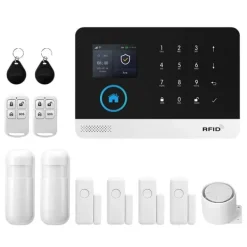 Outlet Larm System, Trådlös Anslutning, Smart Hem Kompatibilitet,EU-plugg, 4G WiFi Kit C Hemlarmsystem