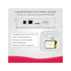 Discount Larmsystem - ELRO - AS90S Home+ - Trådlös - Wifi - GSM Hemlarmsystem
