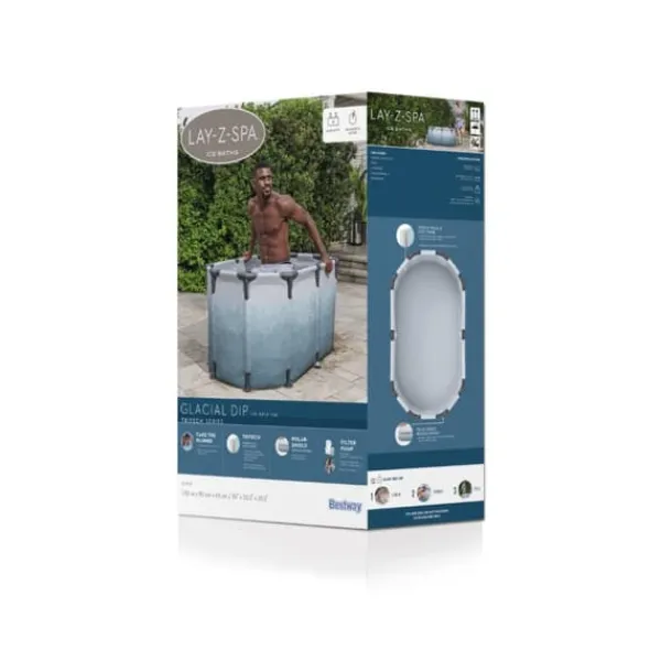 Bestway Lay-Z Glacial dip Isbad m/pump 150 x 90 x 65 cm