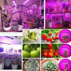 LED Växtbelysning – Dubbel Full Spektrum Växtlampa med Klämma