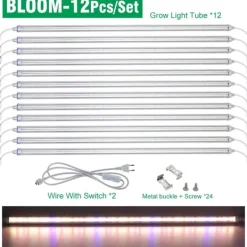 LED Växtlampa, Full Spektrum, Vattentålig IP65,BLOOM