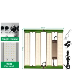 Hot LED Växtlampa, Fullspektrum, Dimmbar Design,Enkelkanal Kit För Växt- & Örtplantering