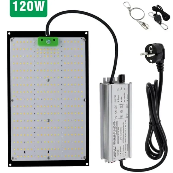 LED Växtlampa, 120W Dimmbar, Två Läge för Förbättrad Tillväxt,120W Kit För Växt- & Örtplantering