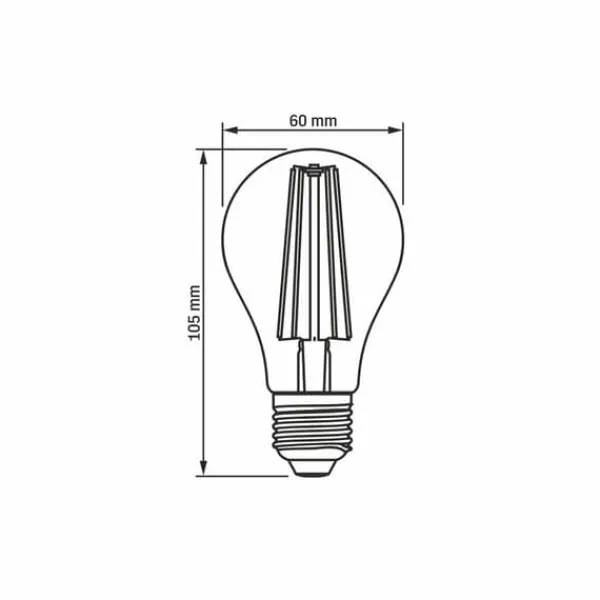 Online LED-lampa för växtodling VIDEX-E27-A60-8W-FITO Kit För Växt- & Örtplantering