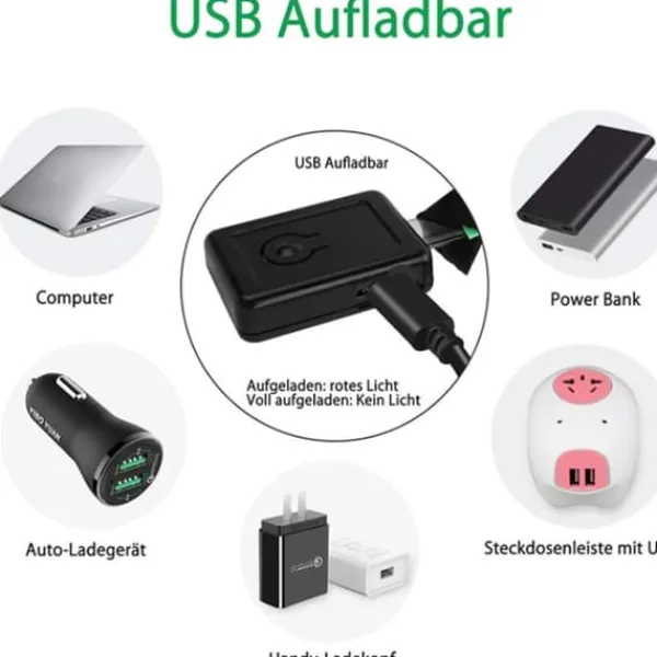 LED-reflekterande armband - 4-pack - USB-uppladdningsbar - Justerbara säkerhetslampor för utomhusaktiviteter