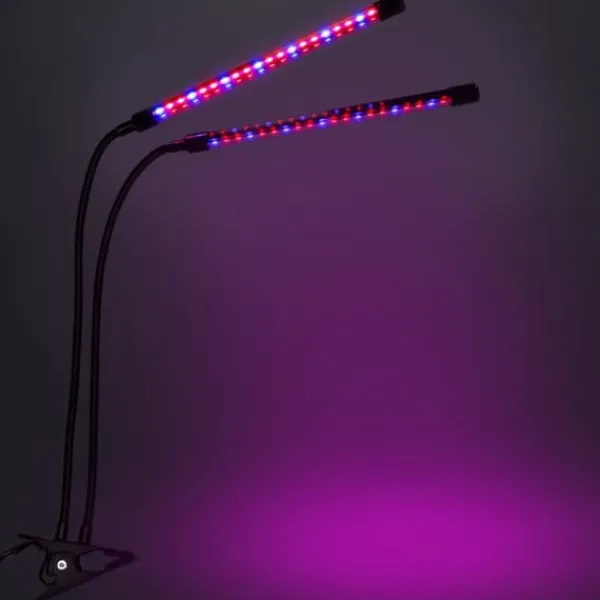 Hot LED-växtlampa 40 dioder TIMER 15 W för hemmaodling utan nätadapter Kit För Växt- & Örtplantering