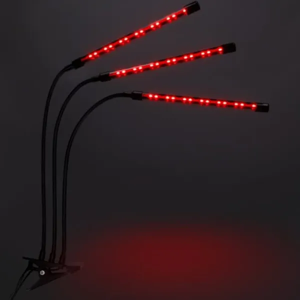 New LED-växtlampa 60 dioder TIMER 24 W för hemmaodling utan nätadapter Kit För Växt- & Örtplantering