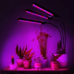 Best LED-växtlampa 72 dioder TIMER 25W hemmaodling med nätadapter Kit För Växt- & Örtplantering