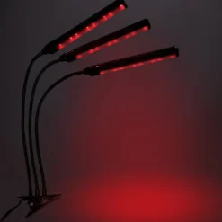 LED-växtlampa 72 dioder TIMER 25 W hemmaodling utan nätadapter