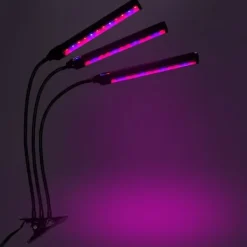 LED-växtlampa 72 dioder TIMER 25 W hemmaodling utan nätadapter