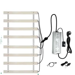 Best LED-växtlampa, fullspektrum, dimbar design,EU, 200W Kit För Växt- & Örtplantering