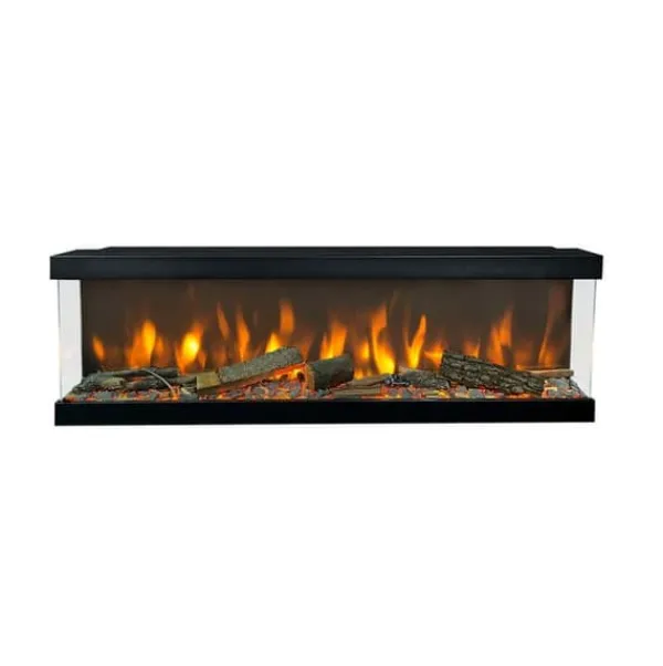 Levico 120 elektrisk inbyggd spis - 3-sidig inbyggd spis med värme - 1400 Watt - fjärrkontroll