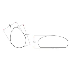 Clearance Lightson Stone XL 40 cm dekorativ sten Trädgårdsstenar & Klivstenar