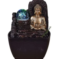 Hot Liten hartsfontän inomhus med Theravada Buddha LED Fontäner & Dammar