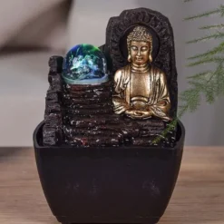 Hot Liten hartsfontän inomhus med Theravada Buddha LED Fontäner & Dammar