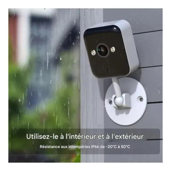 New Liten kamera 2K inomhus WiFi ljud i båda riktningar nattseende Säkerhetsmonitorer & Videokameror
