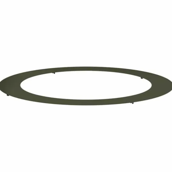 Discount lämplig för Flat trädring Olivgrön Ø90 / 120 cm Stål Trädgårdsprydnader