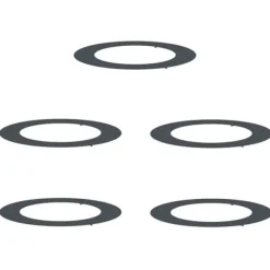 Best lämplig för Flat Trädringar 5 pcs Antracit Ø60 / 90 cm Stål Buskar