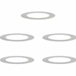 vidaXL lämplig för Flat Trädringar 5 pcs Silver Ø60 / 90 cm