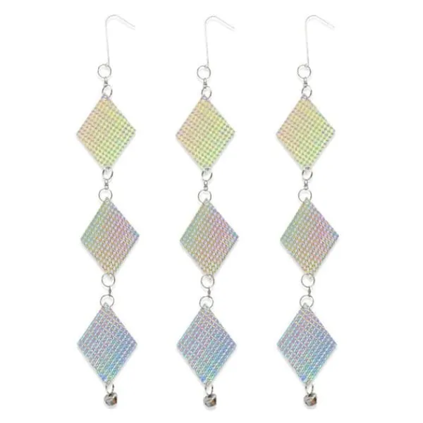 Lollanda 3 st reflekterande vindspel, holografiska, väderbeständiga, dekorativa, för trädgårdar och fönster