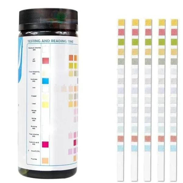 Sale Lollanda Pool- och Spa-teststickor 50-pack – 14-i-1 vattentestare för pH, klor, cyanursyra, hårdhet och fler Pool- & Spatillbehör