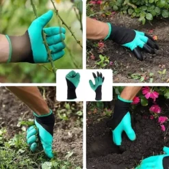 Sale Lollanda Trädgårdshandskar med Klor/Handskar med Klor - Punkteringssäkra, Latex, för Grävning och Planterin Trädgårdsverktyg