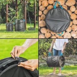 Online Lövbehållare för trädgården 172 liter Trädgårdskorgar